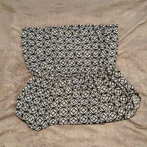 Strapless flowy shirt